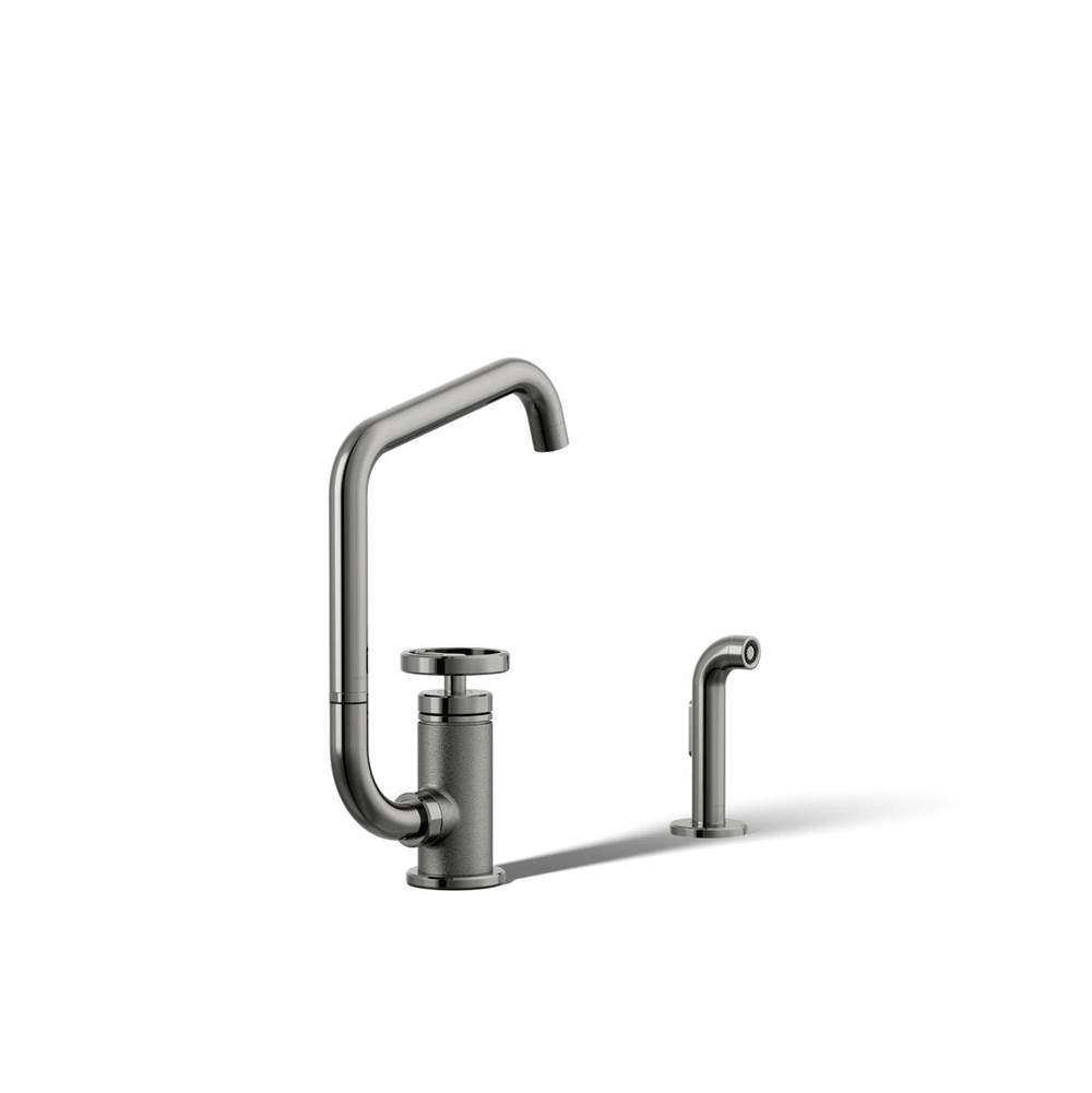 Billet™ Single-handle bar sink faucet with two-function extended-reach spout and -related