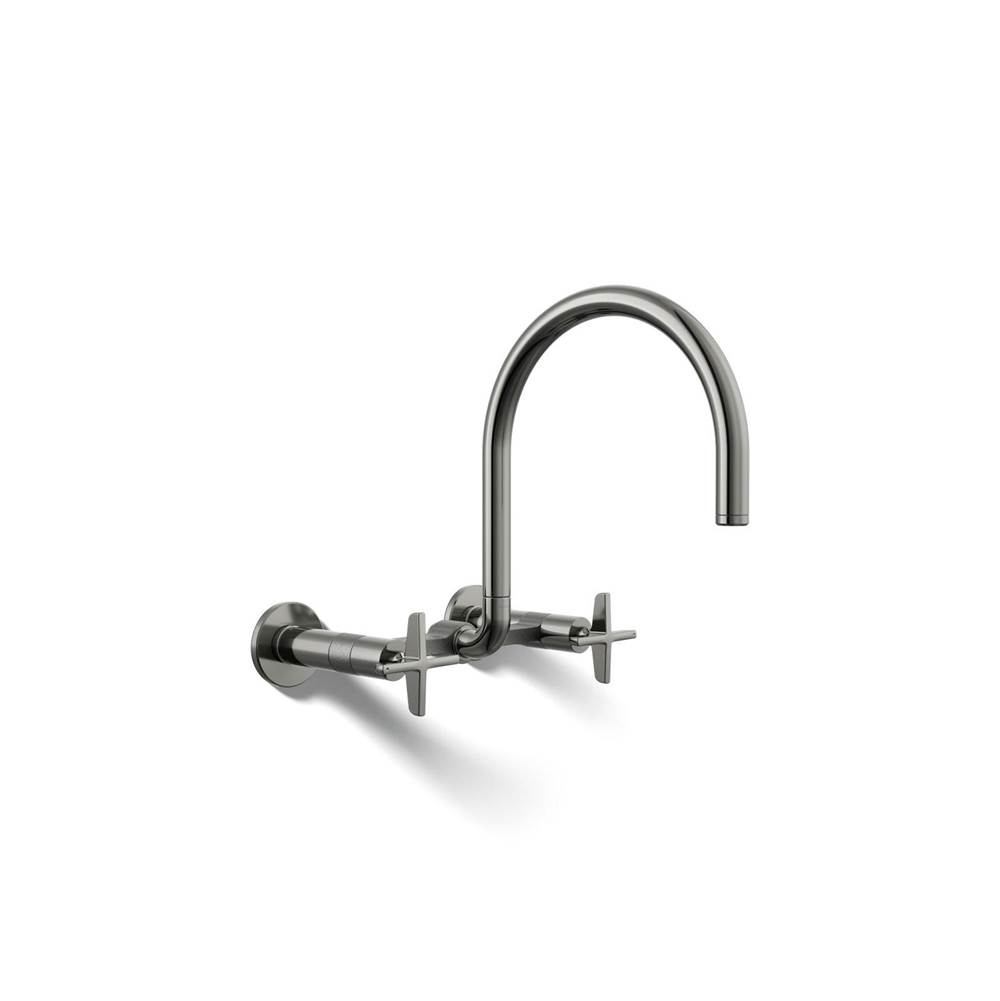 Billet™ Two-hole wall-mount bridge kitchen sink faucet-related