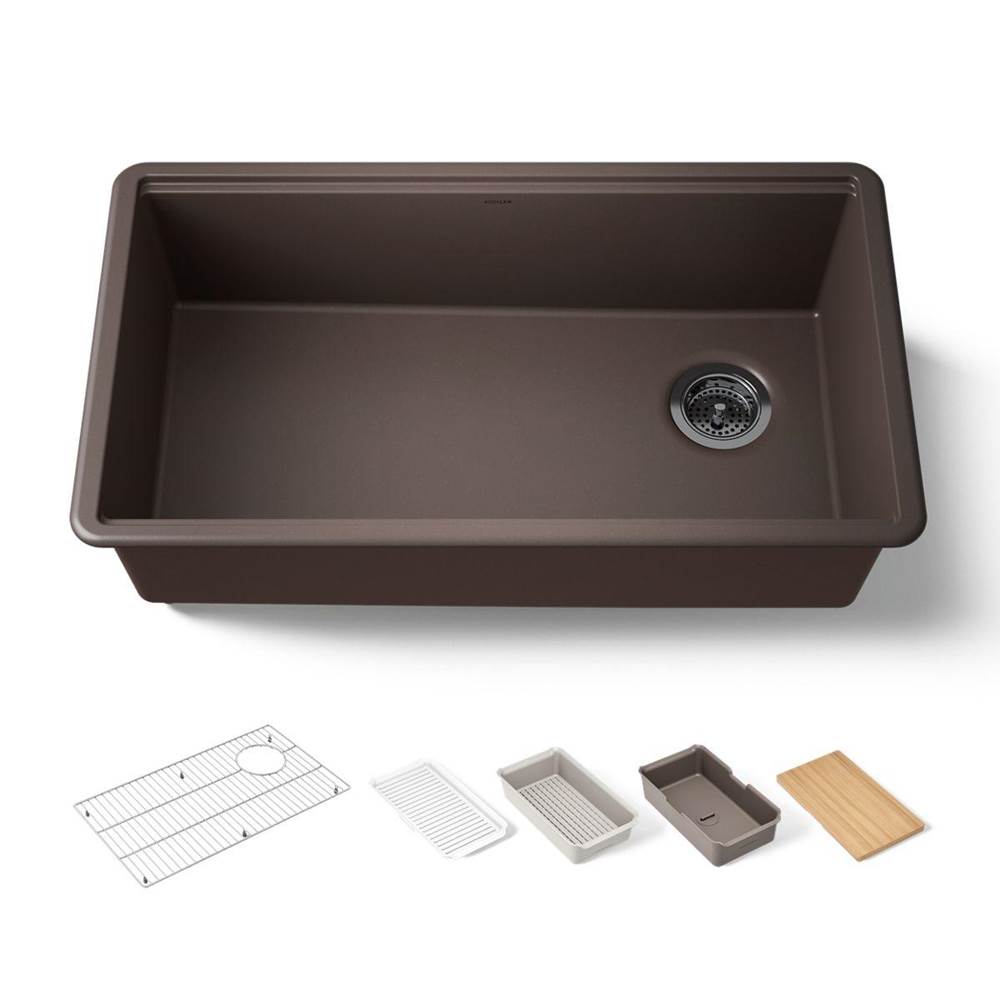 Billings® 32-1/2'' undermount single-bowl workstation kitchen sink-shop