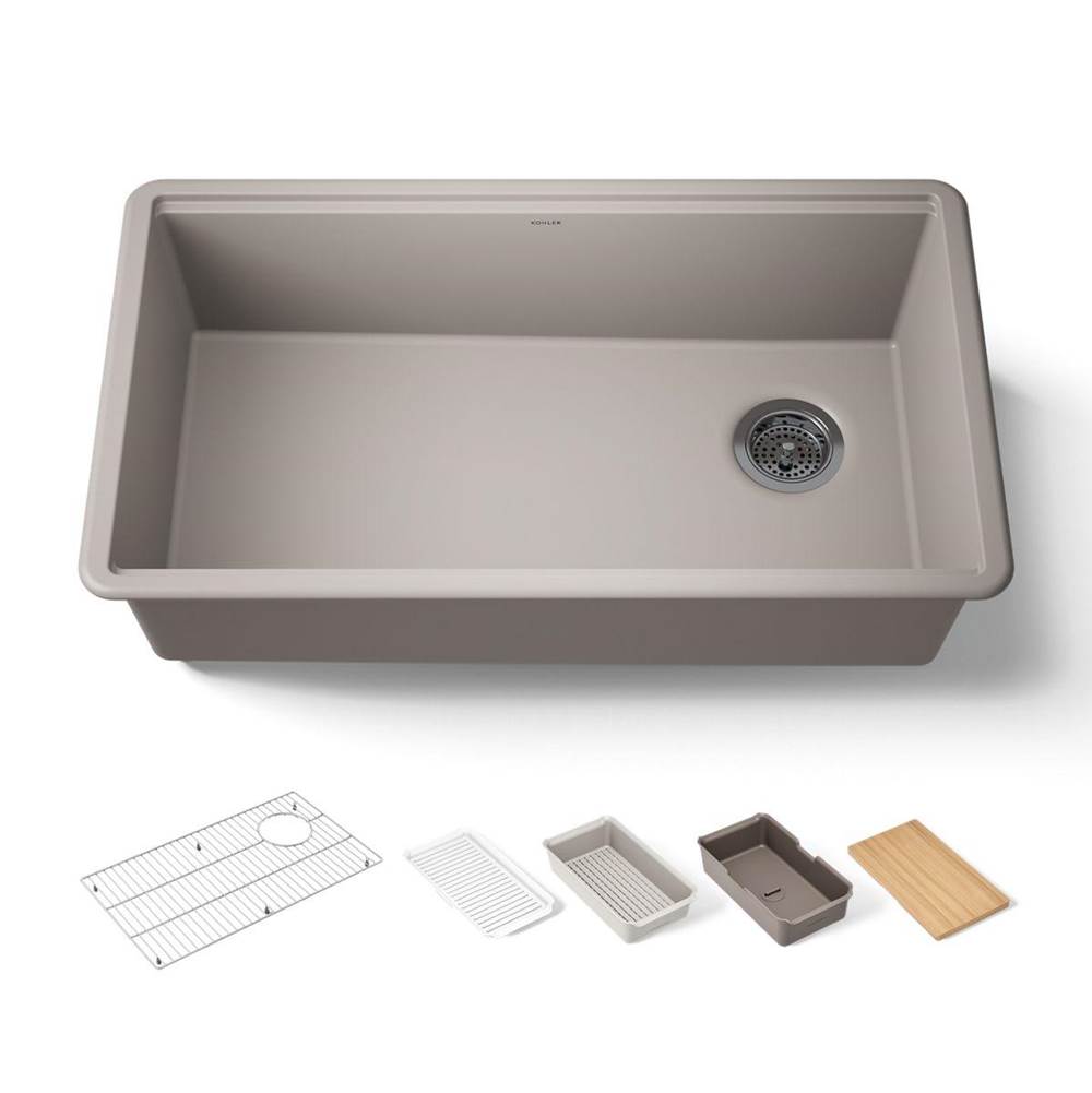 Billings® 32-1/2'' undermount single-bowl workstation kitchen sink-related