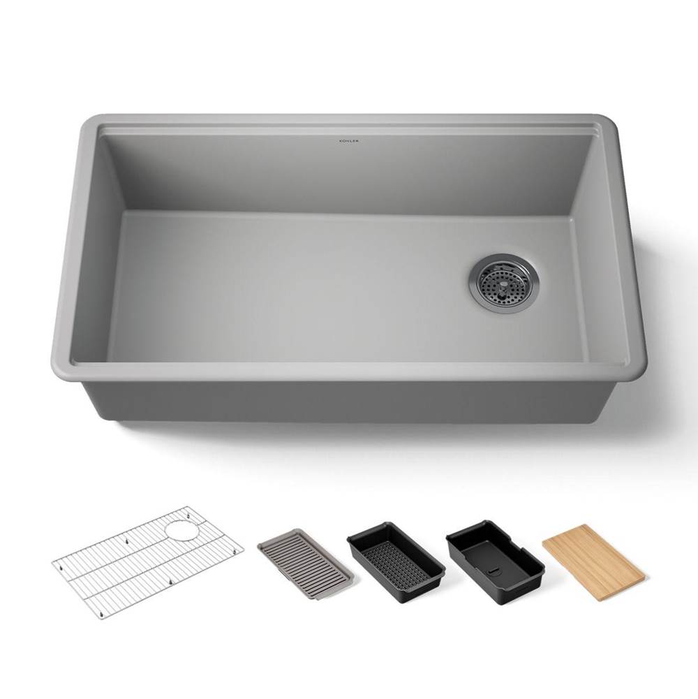 Billings® 32-1/2'' undermount single-bowl workstation kitchen sink-shop
