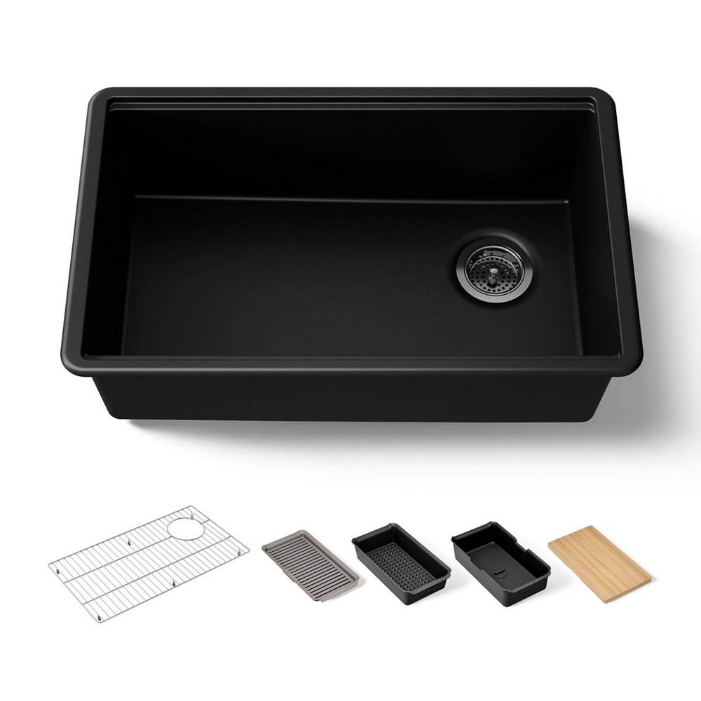 Billings® 29'' undermount single-bowl workstation kitchen sink-shop