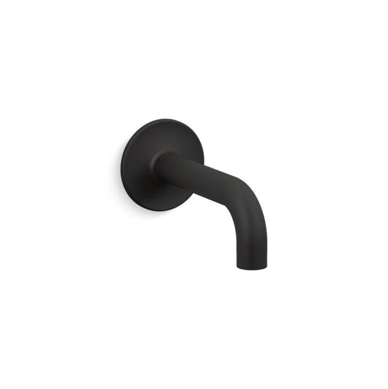 Purist® Wall-mount non-diverter bath spout, 90-degrees-shop