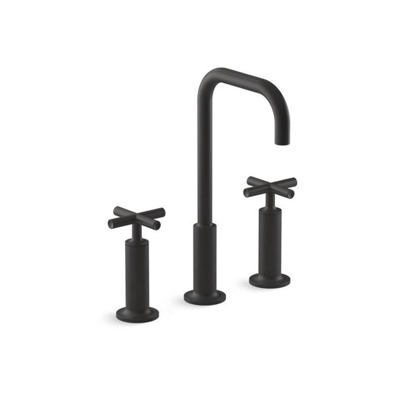 Purist® Widespread bathroom sink faucet with cross handles, 1.2 gpm-shop