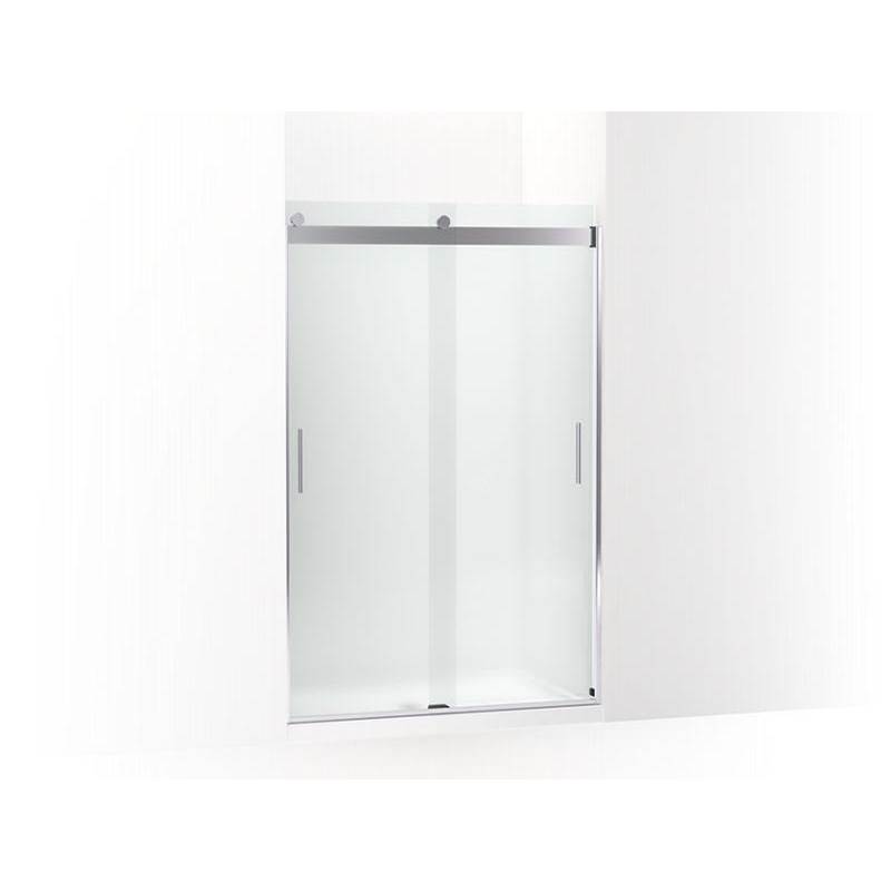 Levity® Sliding shower door, 74'' H x 43-5/8 - 47-5/8'' W, with 1/4'' thick Frost-related