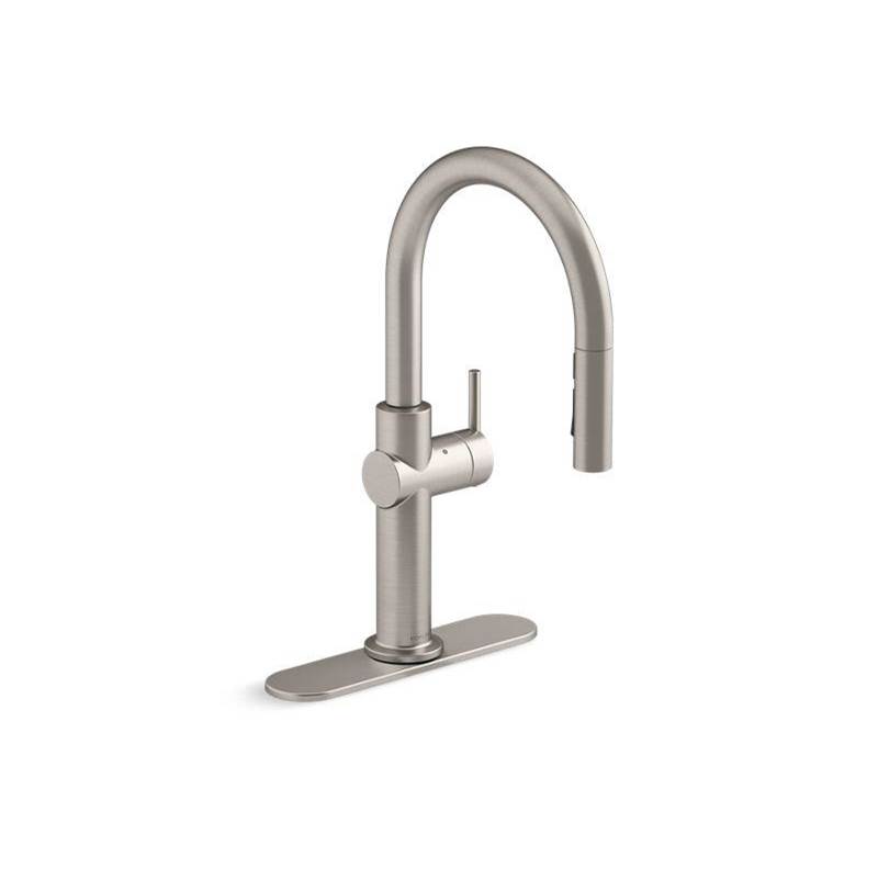 Crue® Touchless pull-down kitchen sink faucet with three-function sprayhead-shop