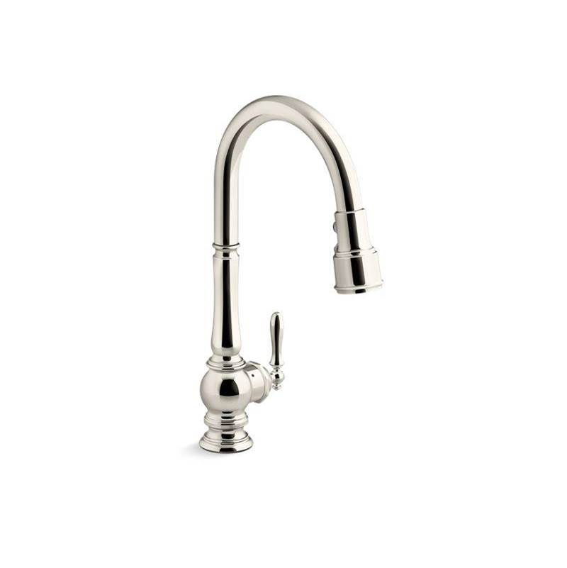 Artifacts® Touchless pull-down kitchen sink faucet with KOHLER® Konnect™ and thre-shop