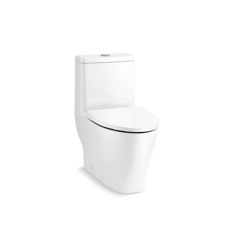 Reach® Curv One-piece compact elongated dual-flush toilet with skirted trapway-shop