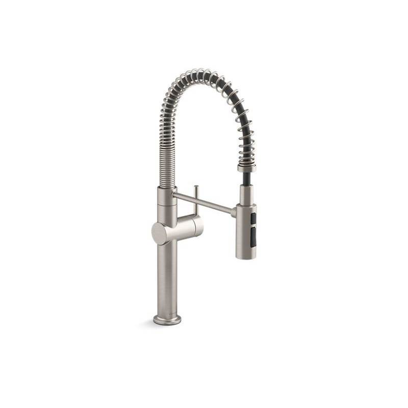 Crue® Semi-professional kitchen sink faucet with three-function sprayhead-shop