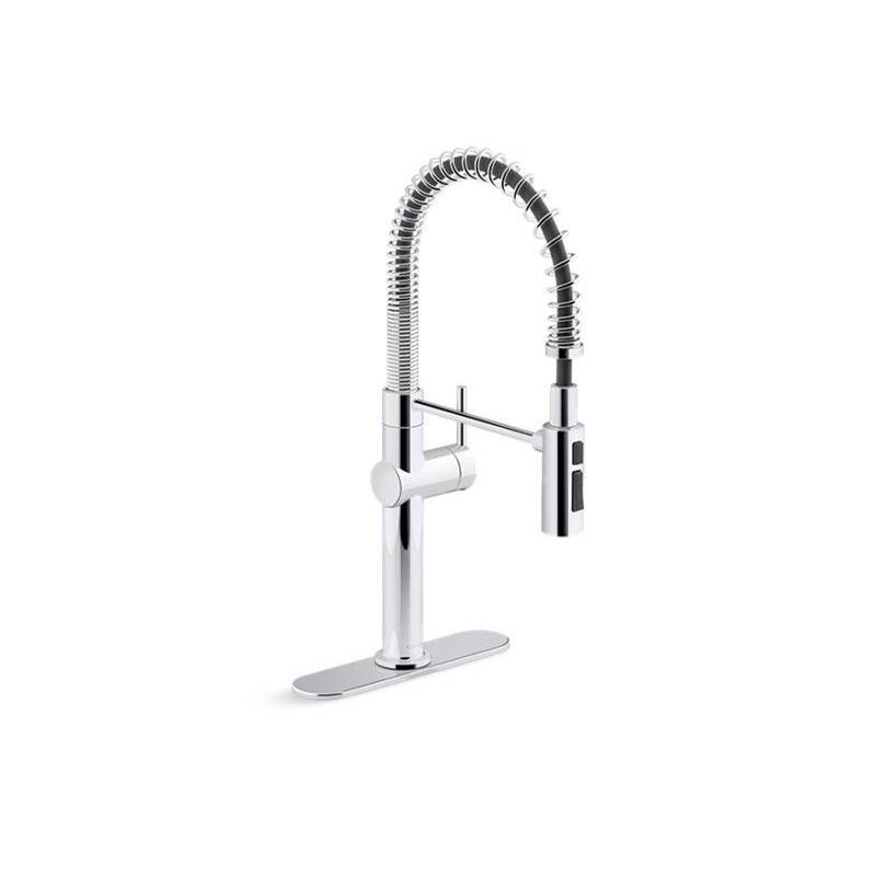 Crue® Semi-professional kitchen sink faucet with three-function sprayhead-related