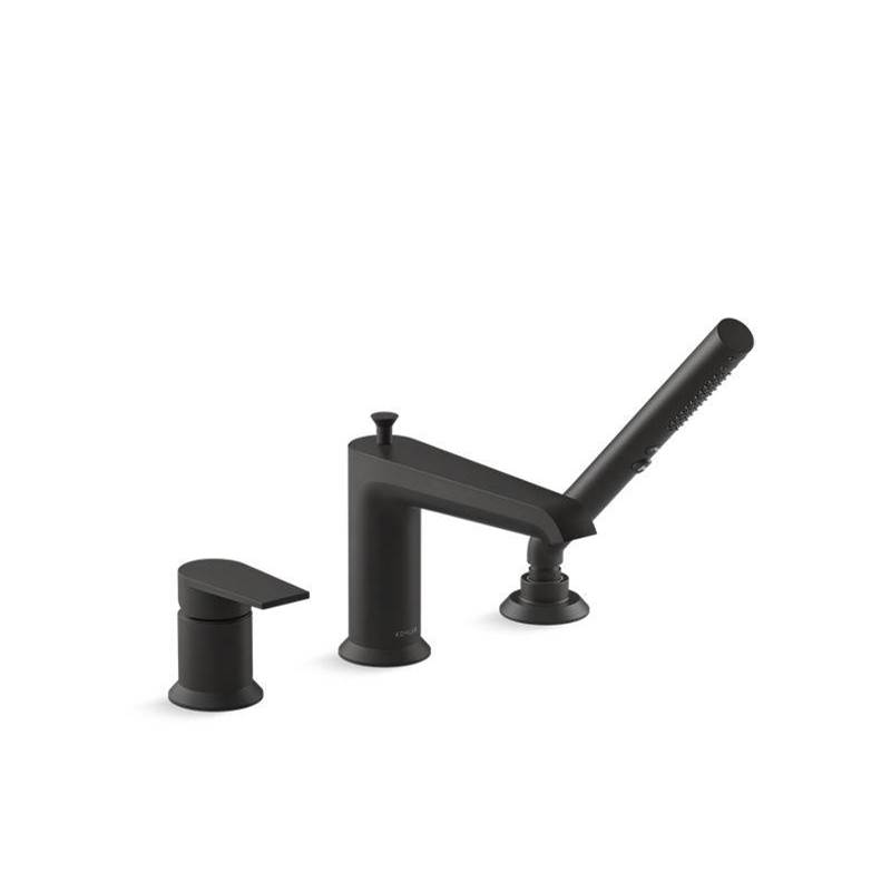 Hint® Deck-mount bath faucet with handshower-shop