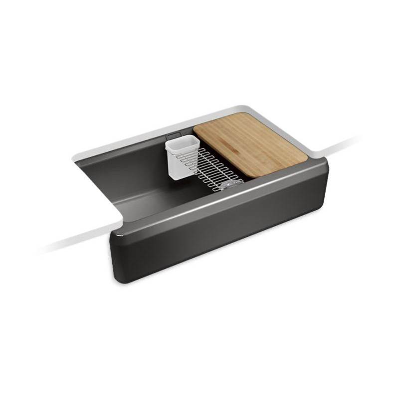 Riverby® 35-3/4'' undermount single-bowl farmhouse workstation kitchen sink-related