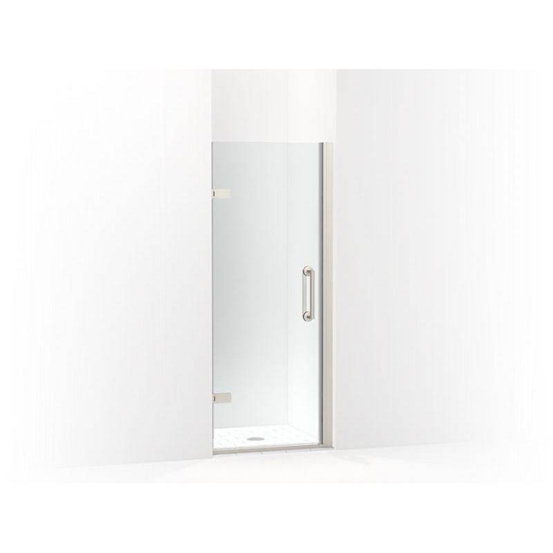 Components™ Frameless pivot shower door, 71-5/8'' H x 27-5/8 - 28-3/8'' W, with 3-related
