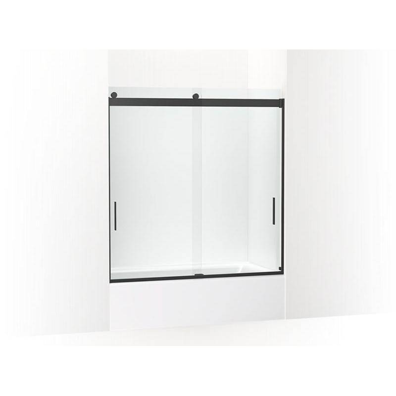Levity® 62'' H sliding bath door with 1/4'' - thick glass-shop