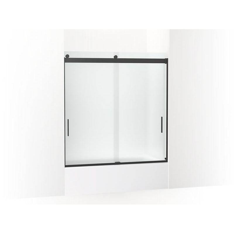 Levity® Sliding bath door, 62'' H x 56-5/8 - 59-5/8'' W, with 1/4'' thick Frosted-shop