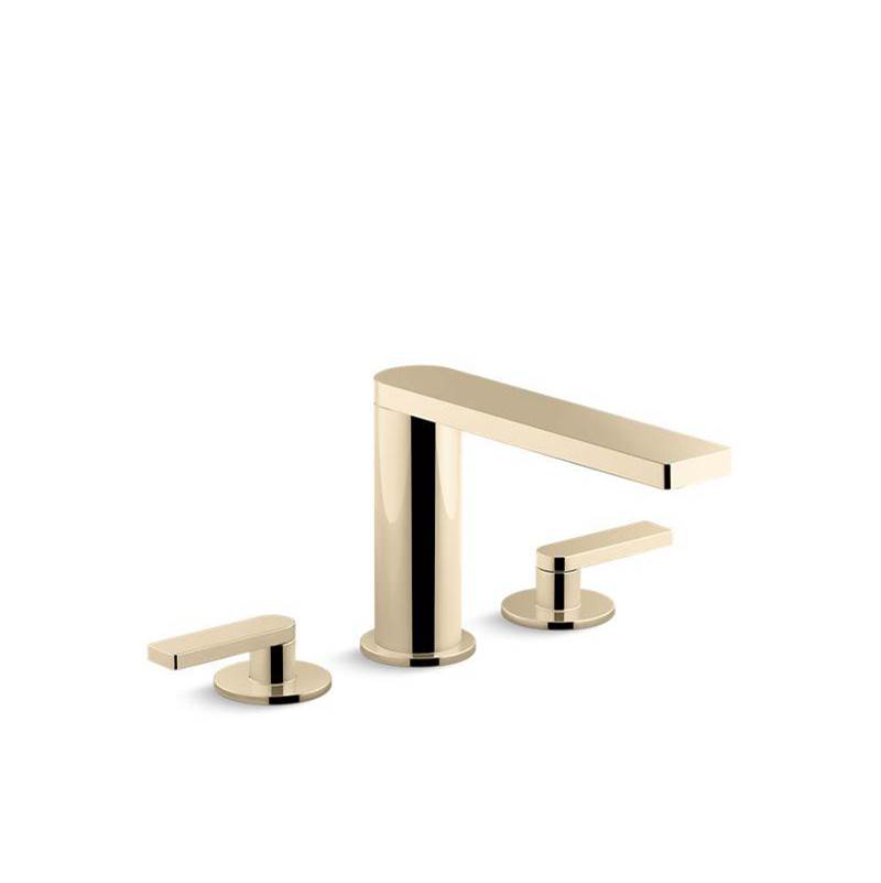 Composed Deck-Mount Bath Faucet With Lever Handles-related