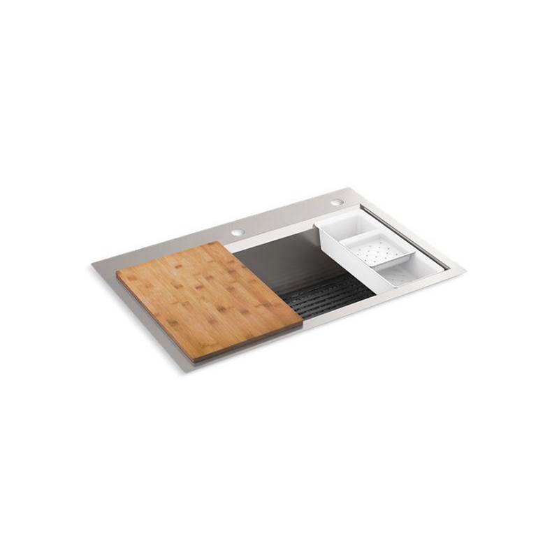 Task™ 33'' top-/undermount single-bowl workstation kitchen sink-related