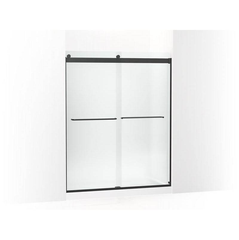 Levity® Sliding shower door, 74'' H x 56-5/8 - 59-5/8'' W, with 1/4'' thick Frost-shop