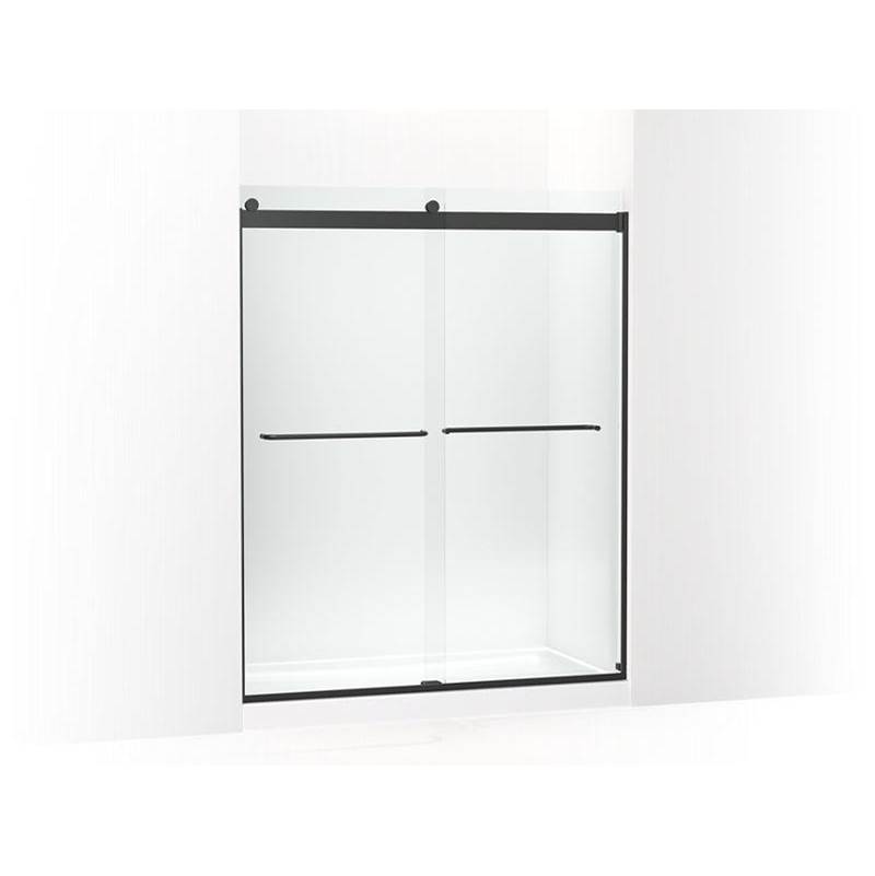 Levity® 74'' H sliding shower door with 1/4'' - thick glass-shop