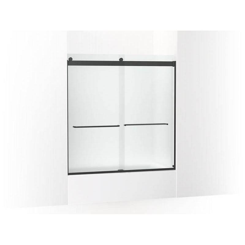 Levity® Sliding bath door, 62'' H x 56-5/8 - 59-5/8'' W, with 1/4'' thick Frosted-related