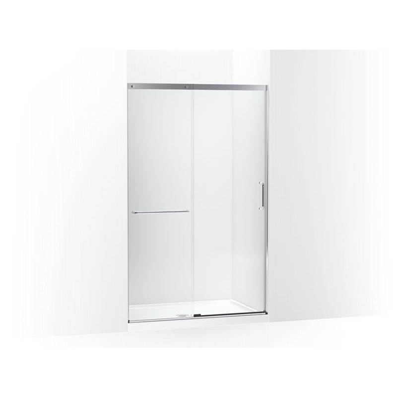 Elate™ Tall Sliding shower door, 75-1/2'' H x 44-1/4 - 47-5/8'' W, with heavy 5/1-related