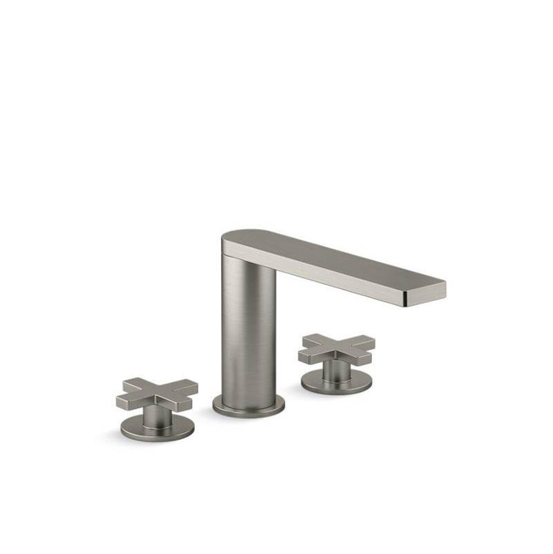 Composed Deck-Mount Bath Faucet With Cross Handles-related