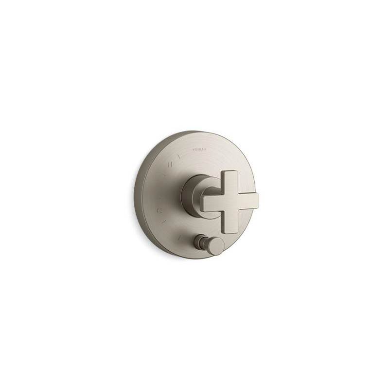 Composed Rite-Temp Valve Trim With Push-Button Diverter And Cross Handle-related