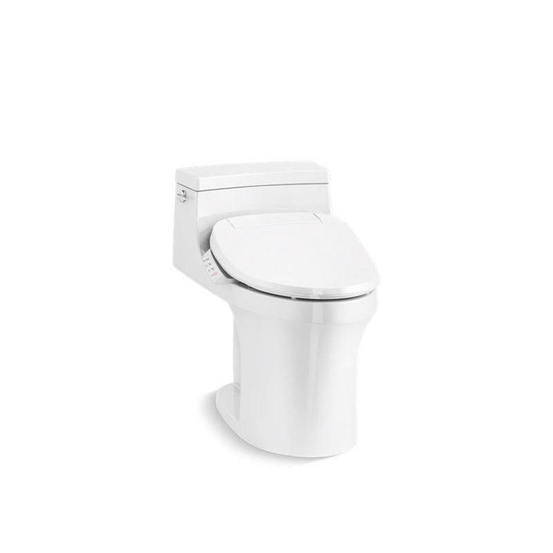 San Souci® One-piece compact elongated chair height 1.28 gpf toilet with conceale-shop