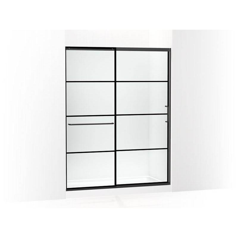 Elate™ Tall Sliding shower door, 75-1/2'' H x 56-1/4 - 59-5/8'' W, with heavy 5/1-related