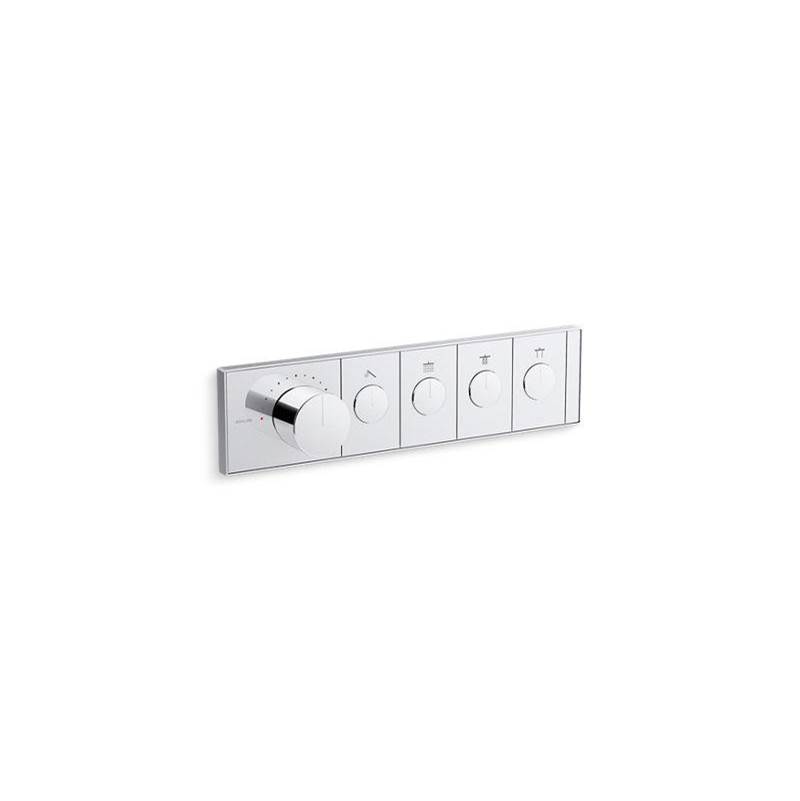 Anthem™ Four-outlet thermostatic valve control panel with recessed push-buttons-shop