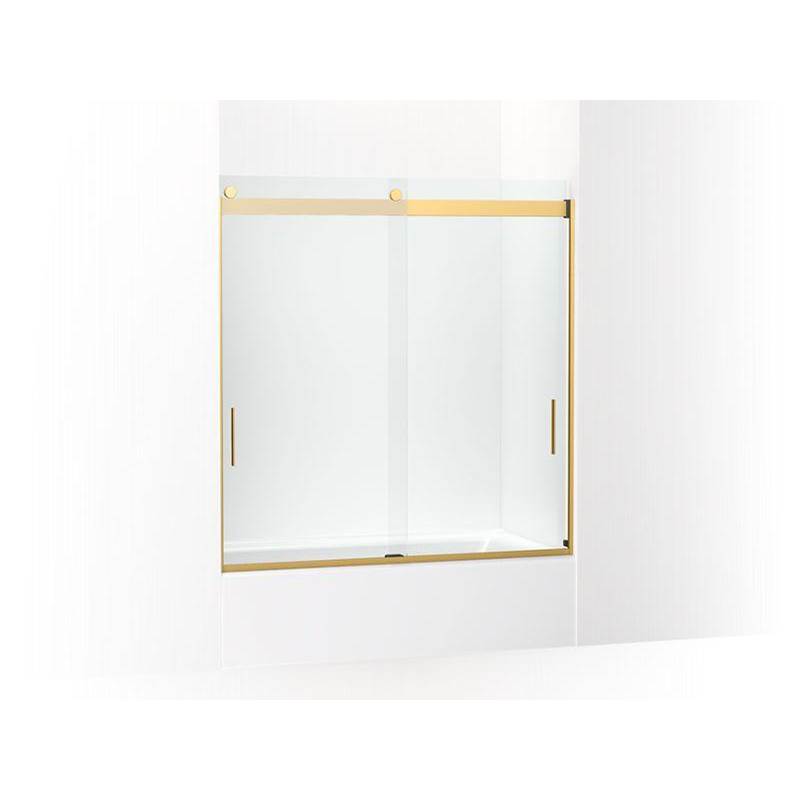 Levity® 62'' H sliding bath door with 1/4'' - thick glass-shop