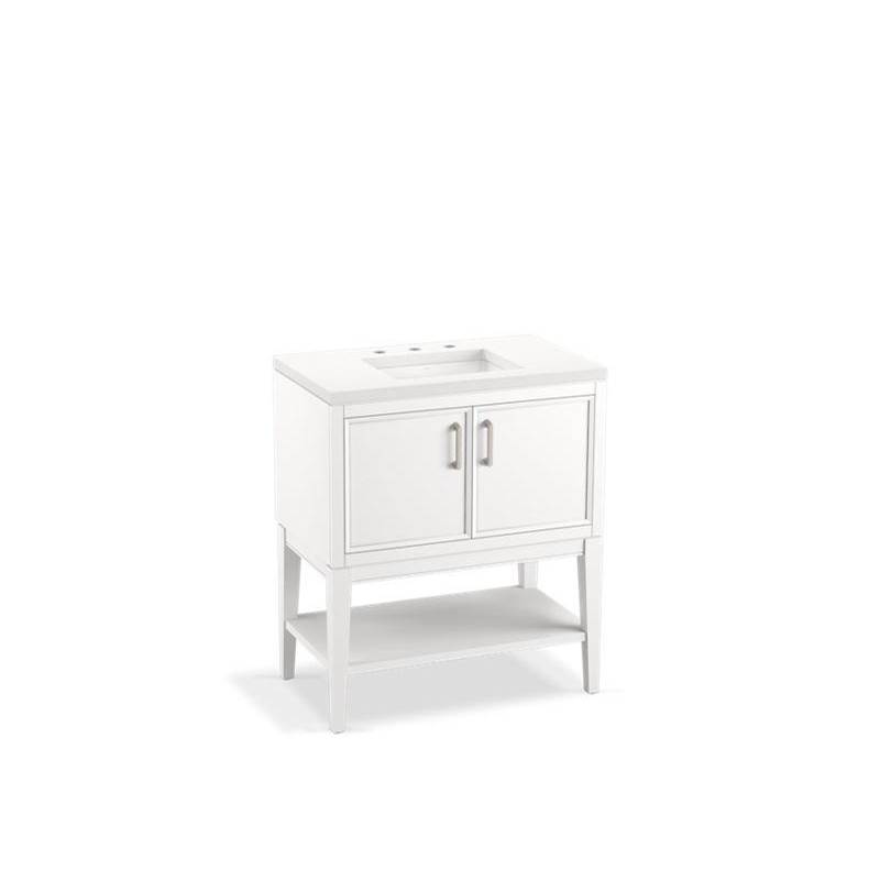 Winnow® 30'' bathroom vanity cabinet with sink and quartz top-shop