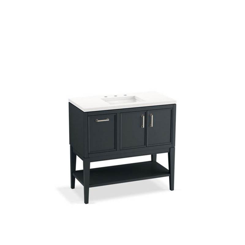 Winnow® 36'' bathroom vanity cabinet with sink and quartz top-shop