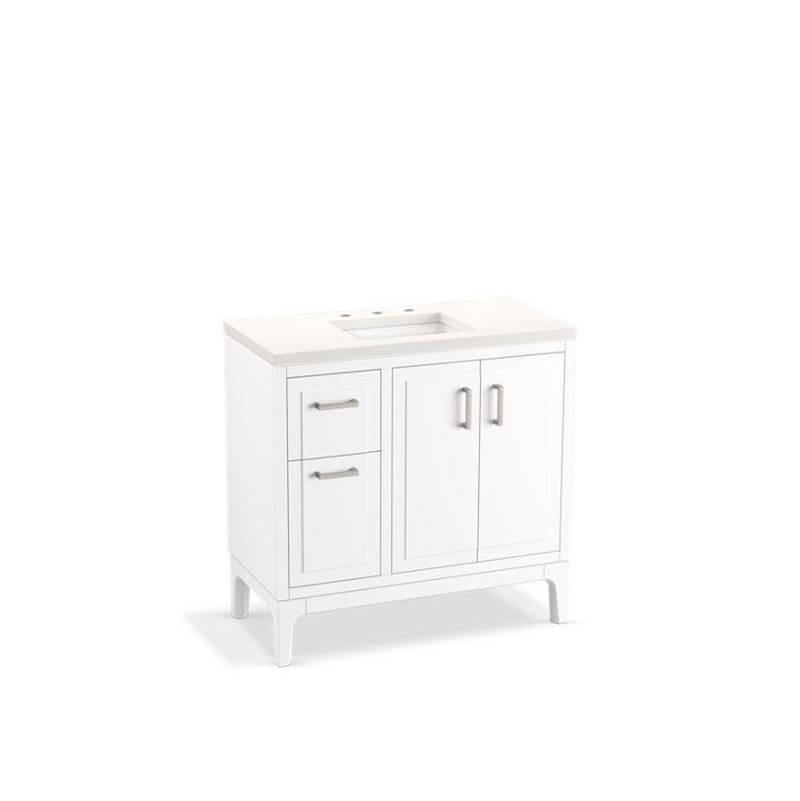 Seer® 36'' bathroom vanity cabinet with sink and quartz top-related