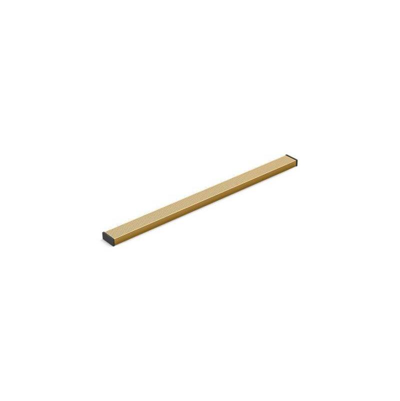 2-1/2'' x 36'' linear drain grate with perforated pattern-shop