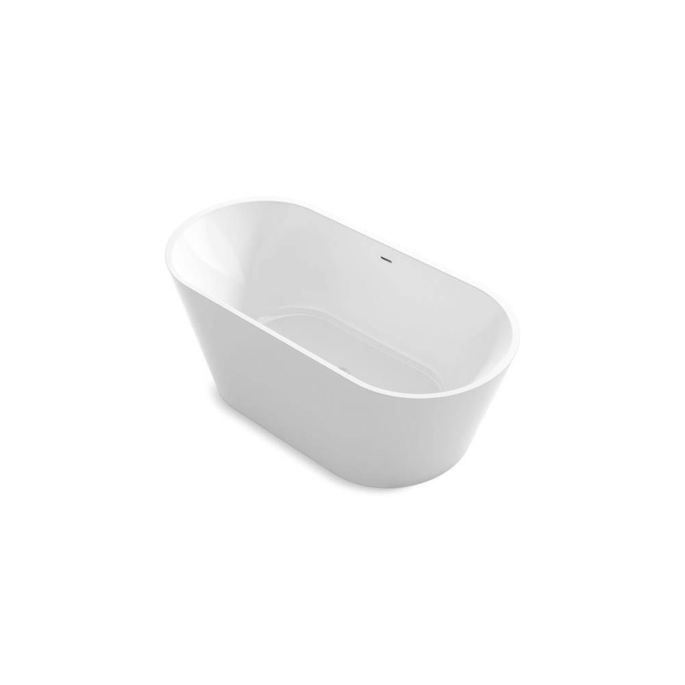 Evok™ 66'' x 30'' freestanding bath with center toe-tap drain-related