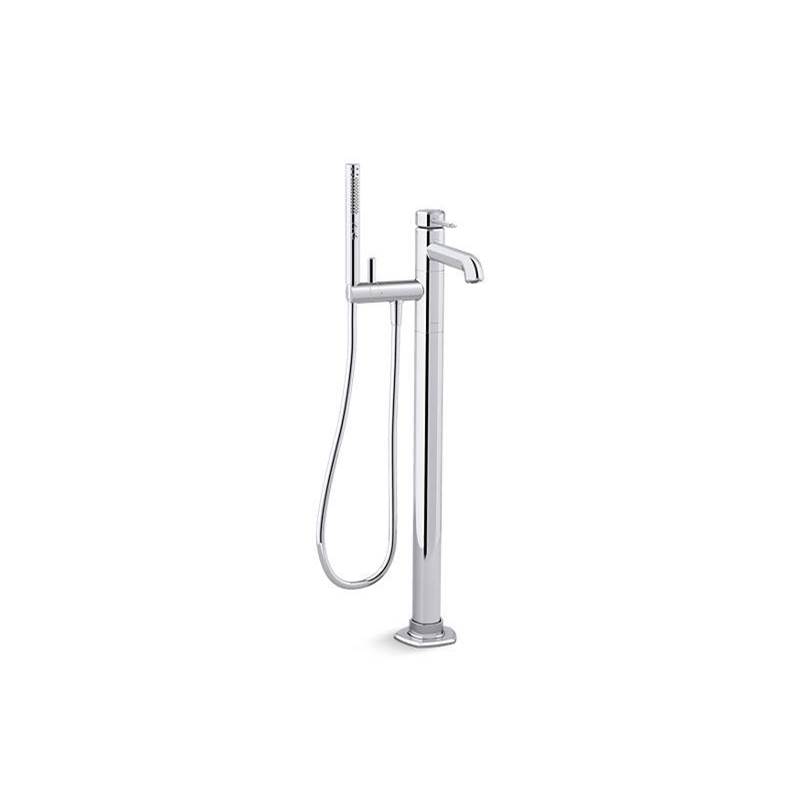 Occasion™ Floor-mount bath filler trim with handshower-shop