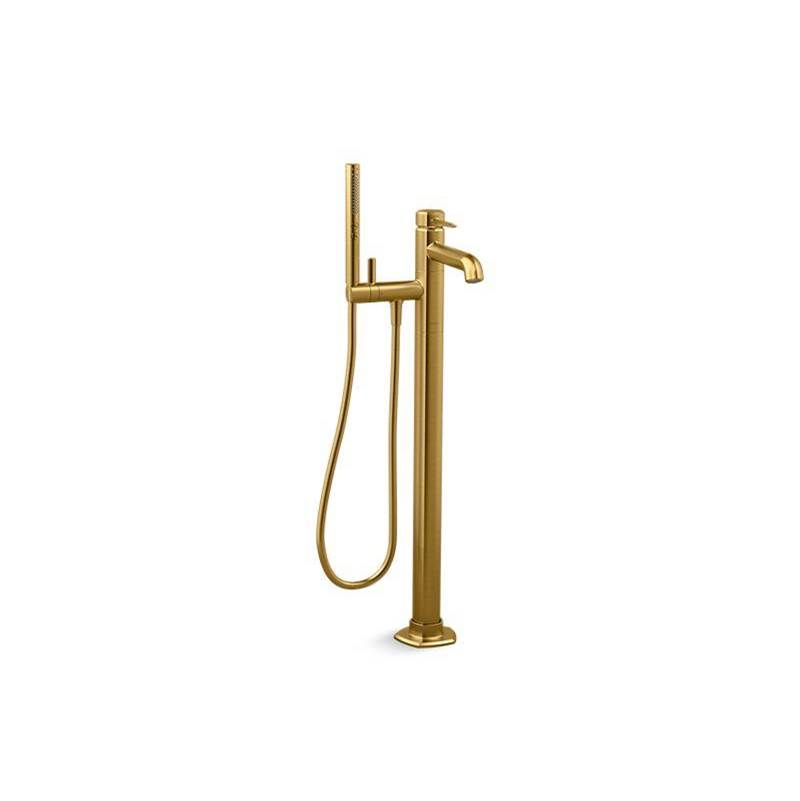 Occasion™ Floor-mount bath filler trim with handshower-shop