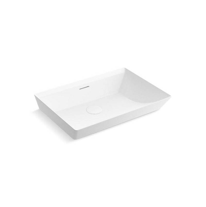 Brazn™ 23'' rectangular semi-recessed vessel bathroom sink-shop