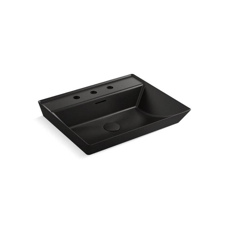 Brazn™ 23'' rectangular semi-recessed vessel bathroom sink-shop