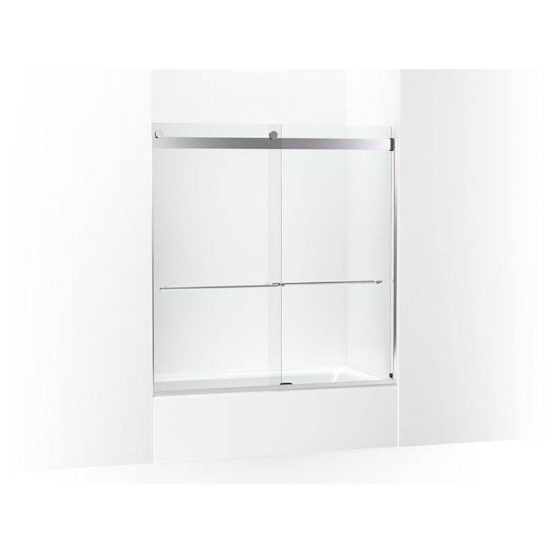 Levity® Plus Frameless sliding bath door, 61-9/16'' H x 56-5/8 - 59-5/8'' W, with-related