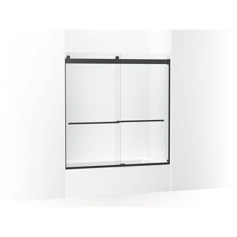 Levity® Plus Frameless sliding bath door, 61-9/16'' H x 56-5/8 - 59-5/8'' W, with-related