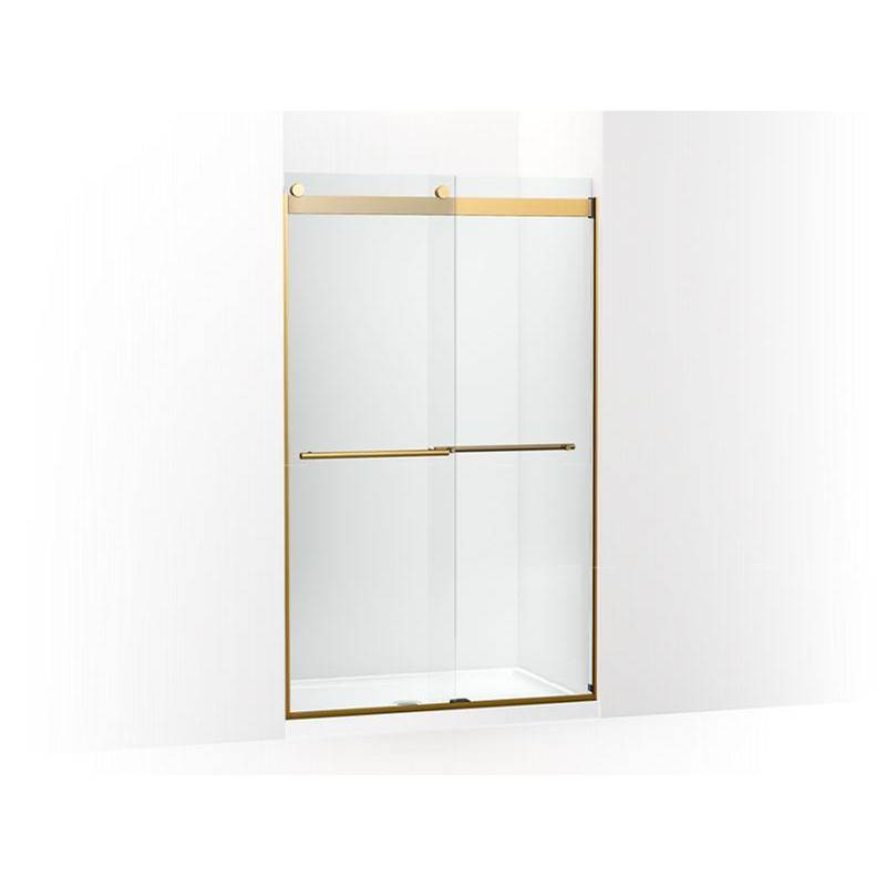 Levity® Plus Frameless sliding shower door, 77-9/16'' H x 44-5/8 - 47-5/8'' W, wi-shop