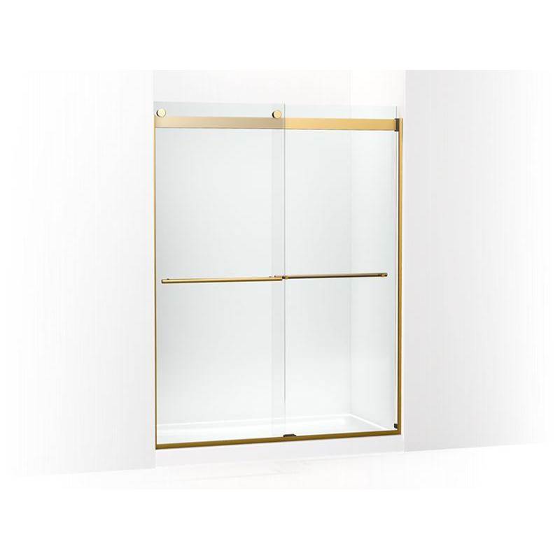 Levity® Plus Frameless sliding shower door, 77-9/16'' H x 56-5/8 - 59-5/8'' W, wi-shop