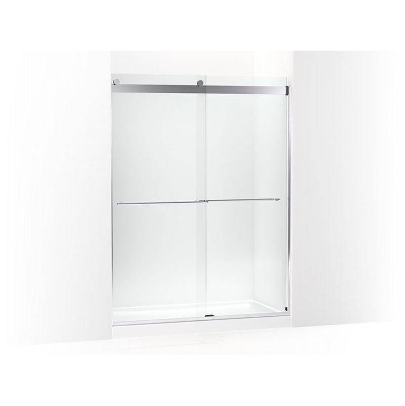 Levity® Plus Frameless sliding shower door, 77-9/16'' H x 56-5/8 - 59-5/8'' W, wi-shop