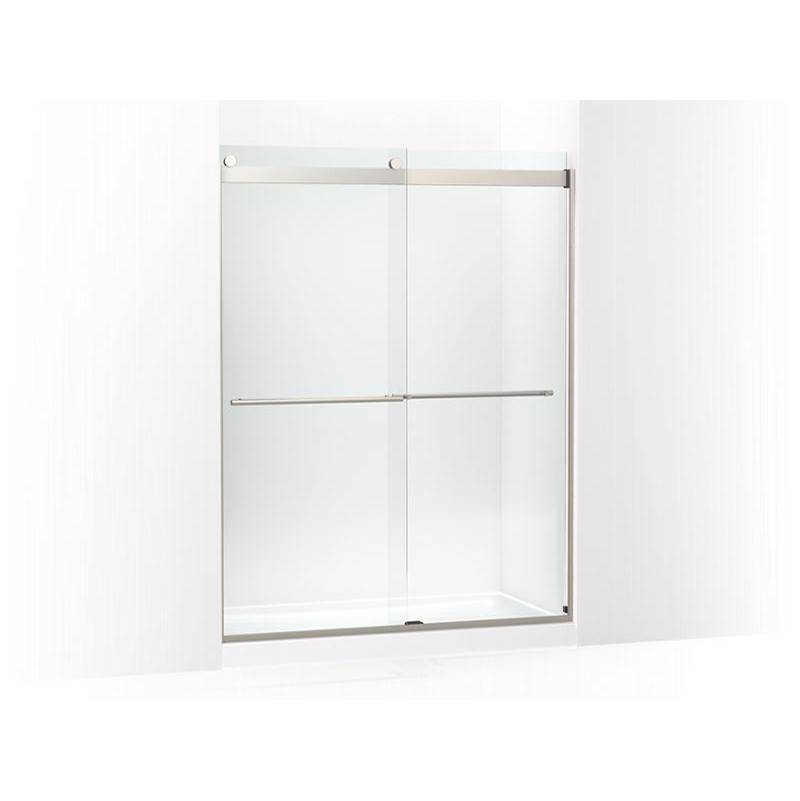 Levity® Plus Frameless sliding shower door, 77-9/16'' H x 56-5/8 - 59-5/8'' W, wi-shop