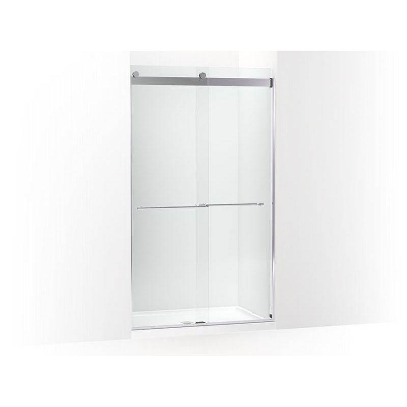 Levity® Plus Frameless sliding shower door, 81-5/8'' H x 44-5/8 - 47-5/8'' W, wit-related