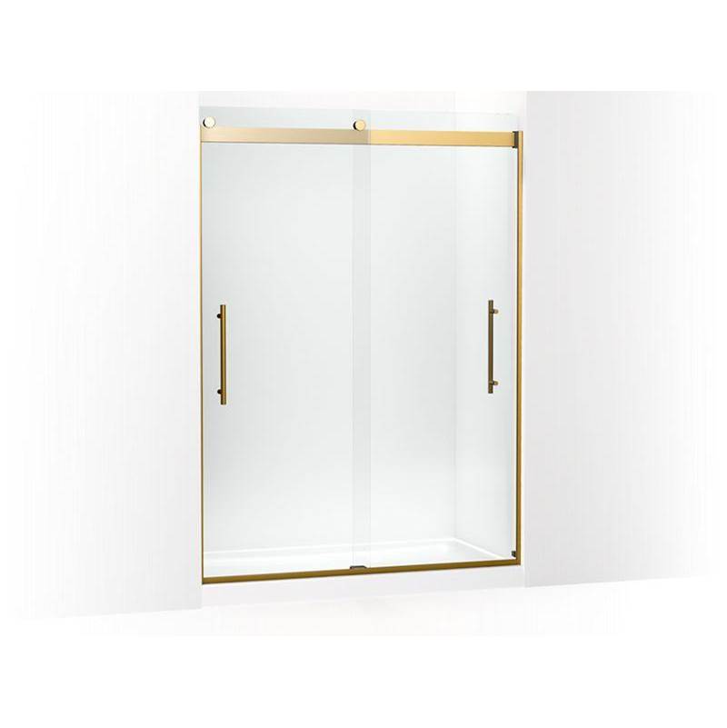 Levity® Plus Frameless sliding shower door, 81-5/8'' H x 56-5/8 - 59-5/8'' W, wit-shop