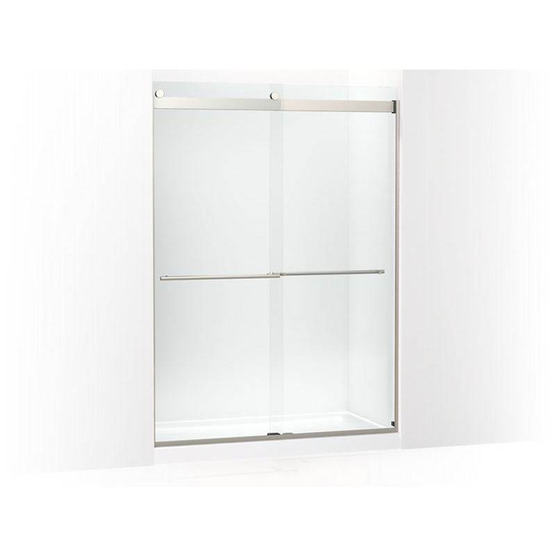Levity® Plus 81-5/8'' H sliding shower door with 3/8'' - thick glass-shop