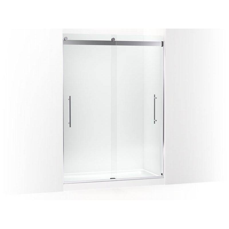 Levity® Plus Frameless sliding shower door, 81-5/8'' H x 56-5/8 - 59-5/8'' W, wit-related